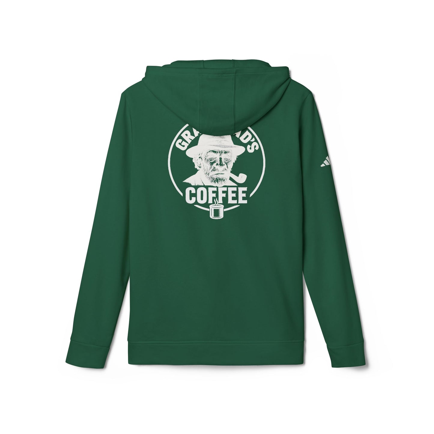 Adidas Fleece Hoodie - Strong Simple True, Unisex Sweatshirt, Cozy Casual Wear, Perfect Gift, Coffee Lovers Apparel